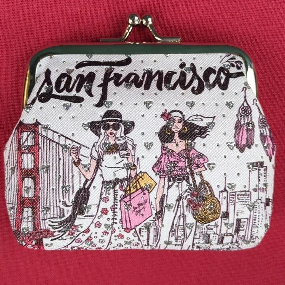San Francisco Crystal Change Purse - Picture 2 of 8